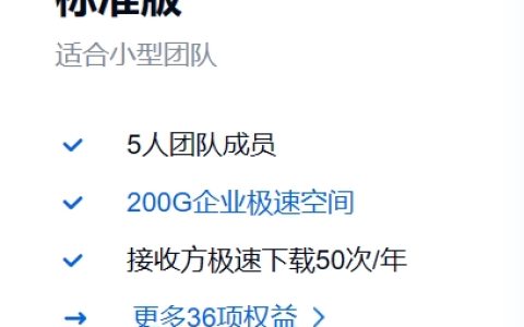 百度网盘企业版 标准版 企业特权介绍