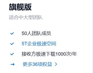 百度网盘 旗舰版 企业特权详细介绍